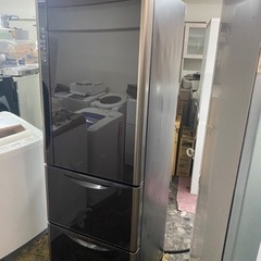 北九州市内配送無料　保証付き　日立 HITACHI R-S3700FV XT [冷凍冷蔵庫 まんなか野菜タイプ 真空チルド （365L・右開き） 3ドア クリスタルブラウン]