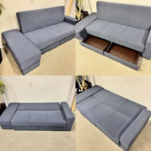 W 15883 NITORI 2人掛けソファ ソファベッド ◇大阪市内・東大阪市他