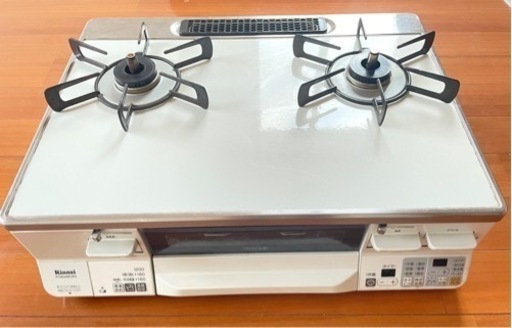 リンナイ ガステーブル ラクシエ 都市ガス（13A）用 左強火力 RTS65AWK3RG-WL ココットプレート付属