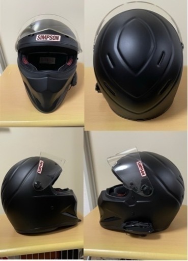 受け渡し決定【お値下げ】生産終了のシンプソンヘルメットとビーコム5xセット