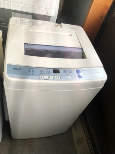 洗濯機。AQUA.6KG.6000円