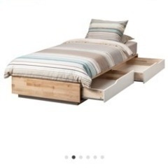 IKEAシングル収納ベッド