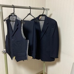 美品　バーバリー　スーツ　紺　92-80-170A5