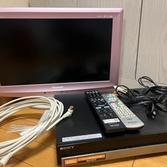 【ネット決済】テレビ、ブルーレイディスクレコーダー、テレビ台※バ...