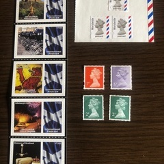 連合王国（要するにわれわれが言うところの＂イギリス"）の切手　計12枚