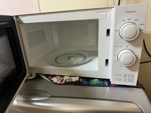 【決まりました】電子レンジ 3,500円 引き取りに来れる方