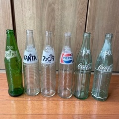 ペプシ　コカコーラ　ファンタ　スプライトのガラス瓶