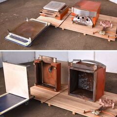 【ヤ取終了9/29】≪yt1104ジ≫ ガス式 ピザ窯 PZ-45 LPガス用？ 溶岩石？ ベース付属 架台/社熱板？ 難あり/動作未確認 現状品 60114-02 ≪yt1104ジ≫ ガス式 ピザ窯 PZ-45 LPガス用？ 溶岩石？ ベース