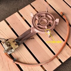 ≪yt1104ジ≫ ガス式 ピザ窯 PZ-45 LPガス用？ 溶岩石？ ベース