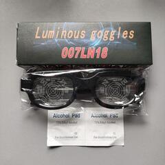 光るメガネ Luminous goggles