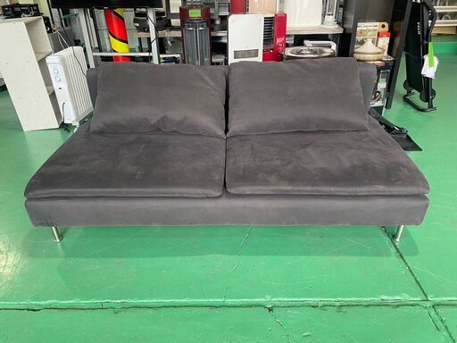 大阪⭐️エコマックス♻️「S229」IKEA ３人掛けソファー グレー【大阪市プレミアム付商品券利用可能！】