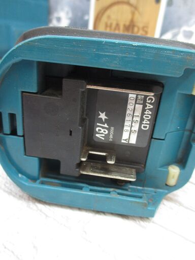 makita マキタ GA404D ディスクグラインダ 中古品 18V 5.0Ahバッテリー