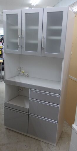 食器棚 スライド棚少々シミあり