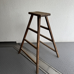 アンティーク　日本　木製ラダー　木製脚立　昭和レトロ　古道具