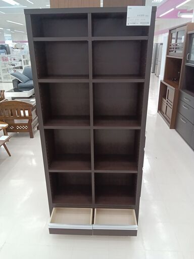 ★ジモティ割あり★  食器棚 ブラウン H179×W70×D43 クリーニング済み KJ1374 ☆ジモティ割あり☆ キッチンカウンター ナチュラルベージュ H87.5×D47