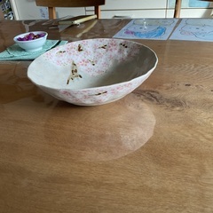桜の模様の浅鉢(未使用)