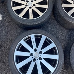 VENERDI 19インチアルミホイールタイヤセット　アル・ヴェル、エルグランド等