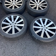 VENERDI 19インチアルミホイールタイヤセット　アル・ヴェル、エルグランド等