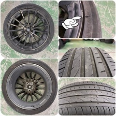 タイヤ(215/45R18)ホイール(Weds Sport 5x...