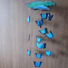 青い蝶々の飾り