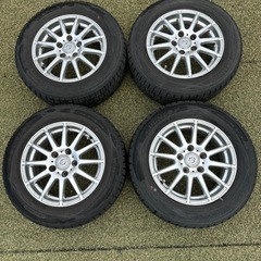 スタッドレスタイヤアルミセット　195/65R15 ダンロップウ...