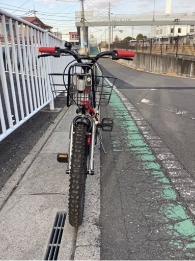 【中古自転車】18インチ(赤) DUALLY BMX