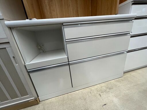 ‍♀️オススメ品‍♀️キッチンカウンター 古賀家具‍♀️白 ホワイト 国産家具‍♀️491