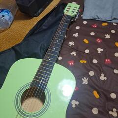 アコースティックギター(緑)☆値段交渉あり☆
