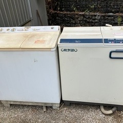 中古の二層式洗濯機