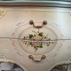 ロココ調　大理石天板　サイドテーブル　ベッドサイド