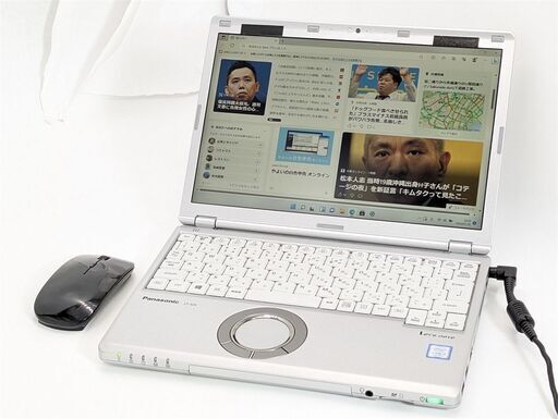 送料無料 新品マウス付き 高速SSD 12.1型 中古良品ノートパソコン Panasonic CF-SZ6ADLVS 第7世代i3 8GB 無線 カメラ Windows11 office