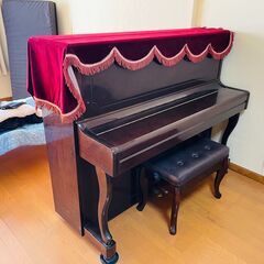 茨城県稲敷市】GRATIAE アップライトピアノ GPU-120 - 美品・3ペダル・茶色