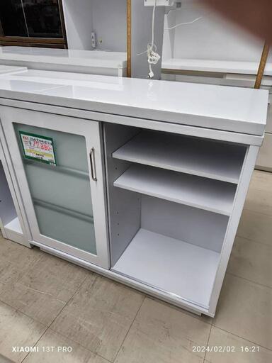 5372円 ☆680 スライド式キッチンボード(白) 【リサイクルマート 5372円 ☆680 スライド式キッチンボード(白) 【リサイクルマート