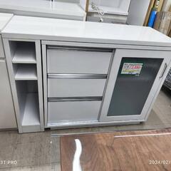 ★680　スライド式キッチンボード(白)　【リサイクルマート鹿児...