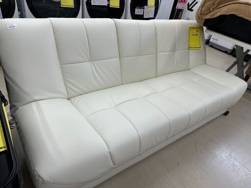 ジモティ来店特価!!　2人がけソファー　ホワイト　　J-0215