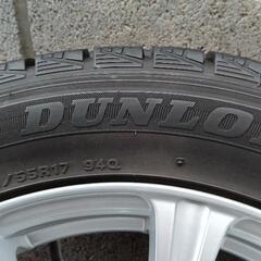 スタッドレスタイヤ、アルミホイール付き4本セットです。215/55R17