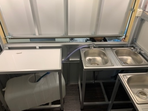 キッチンカー専用　シンク　タンク　セット