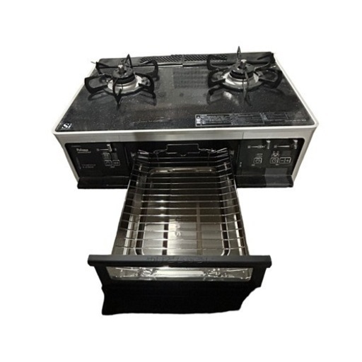 【ジ0202-8】　 新品で買うと23000円、かなり綺麗な美品になります❗️ IC-66WCK-L ガスコンロ [2口 /左強火 ]