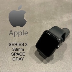 【美品】Apple watch 3  38mm スペースグ…