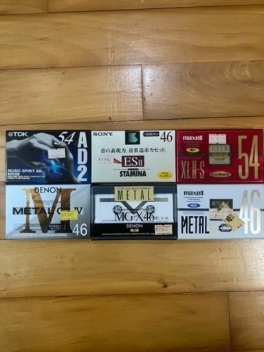 カセットテープ　6本　新品未開封