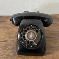 日本電信電話株式会社のダイヤル式黒電話 600-A1　1968製...