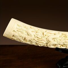 オブジェ 象牙 モチーフ レジンアート 置物 オーナメント インテリア ディスプレイ 雑貨 工芸品 装飾品 おしゃれ ギフト プレゼント 