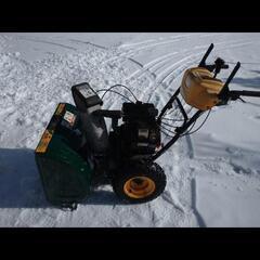 除雪機 始動確認済み