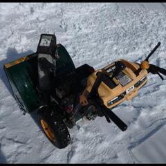 除雪機 始動確認済み