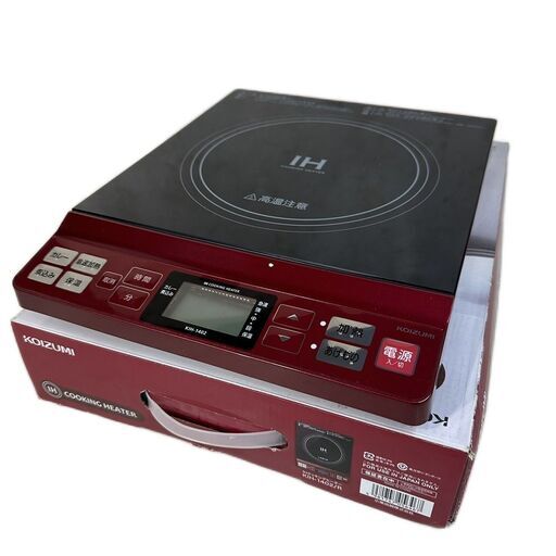 A4570 小泉 IHクッキングヒーター レッド IH調理機器