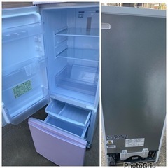 2018年製❄️ シャープ 167L 2ドア つけかえどっちもドア ノンフロン冷蔵庫 keyword キーワードピンク SJ17E5KP(0131c)