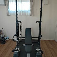 ホームジムセット ハーフラック・インクラインベンチ・可変ダンベル