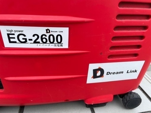 決まりました】Dream Link/ｲﾝﾊﾞｰﾀ発電機/EG-2000