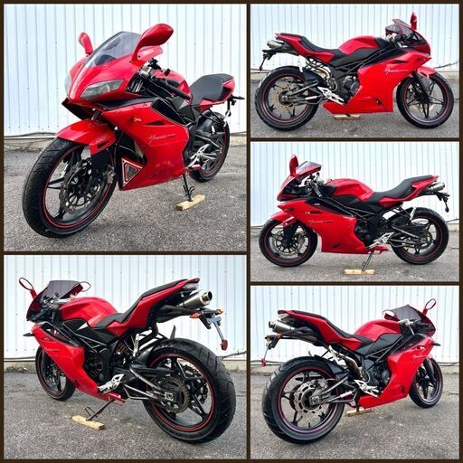 ★外車 Megelli250R★ 希少 外装美車 低走行 6758km 早い者勝ち LWGYDNL FI インジェクション 水冷 4サイクル 250cc フルカウル メガリ250R ☆外車 Megelli250R☆ 希少 外装美車 低走行 6758km 早い者勝ち LWGYDNL FI