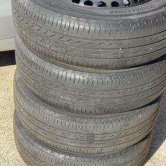 BRIDGESTONE 175/65R14タイヤ　FIT用スチー...